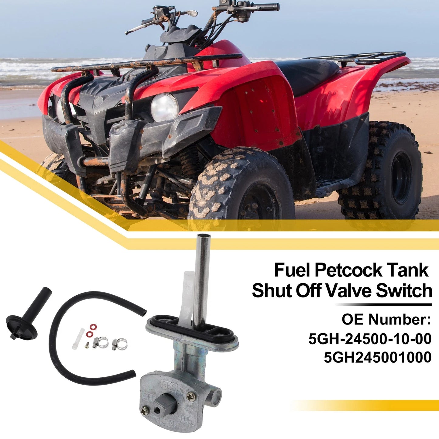 Fuel Valve Petcock for Yamaha Kodiak (No.5GH-24500-10-00)