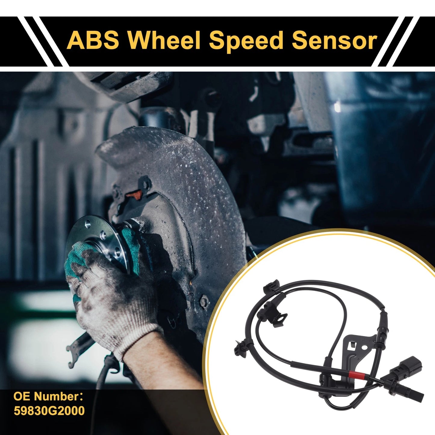 ABS Wheel Speed Sensor No. 59830G2000 for Hyundai Elantra (2016–2023)