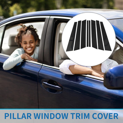 8 Pcs Door Pillar Window Trim for BMW X5 (1999-2006)