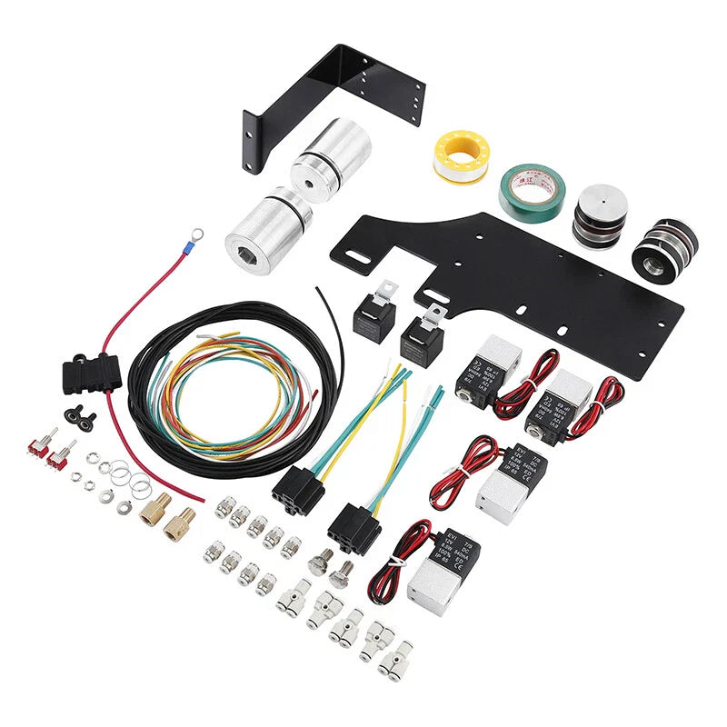 Front Air Ride Lowering Kit & Rear Suspension Harley Road Glide (2014-2025)
