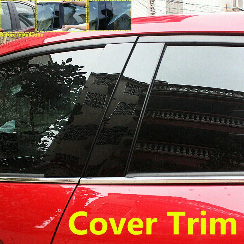 Pillar Posts Window Cover Trim / Gloss Black / Nissan Altima (2019–2021)
