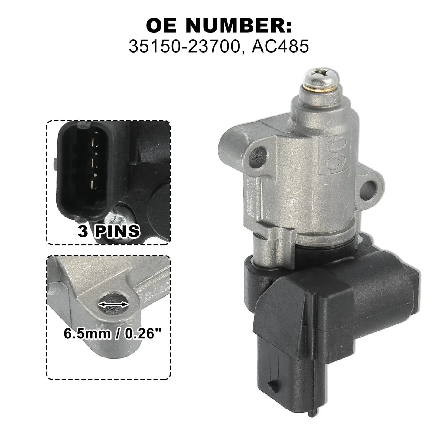 Idle Air Control Valve for Kia Hyundai 2003-2010 (2 x IACV)