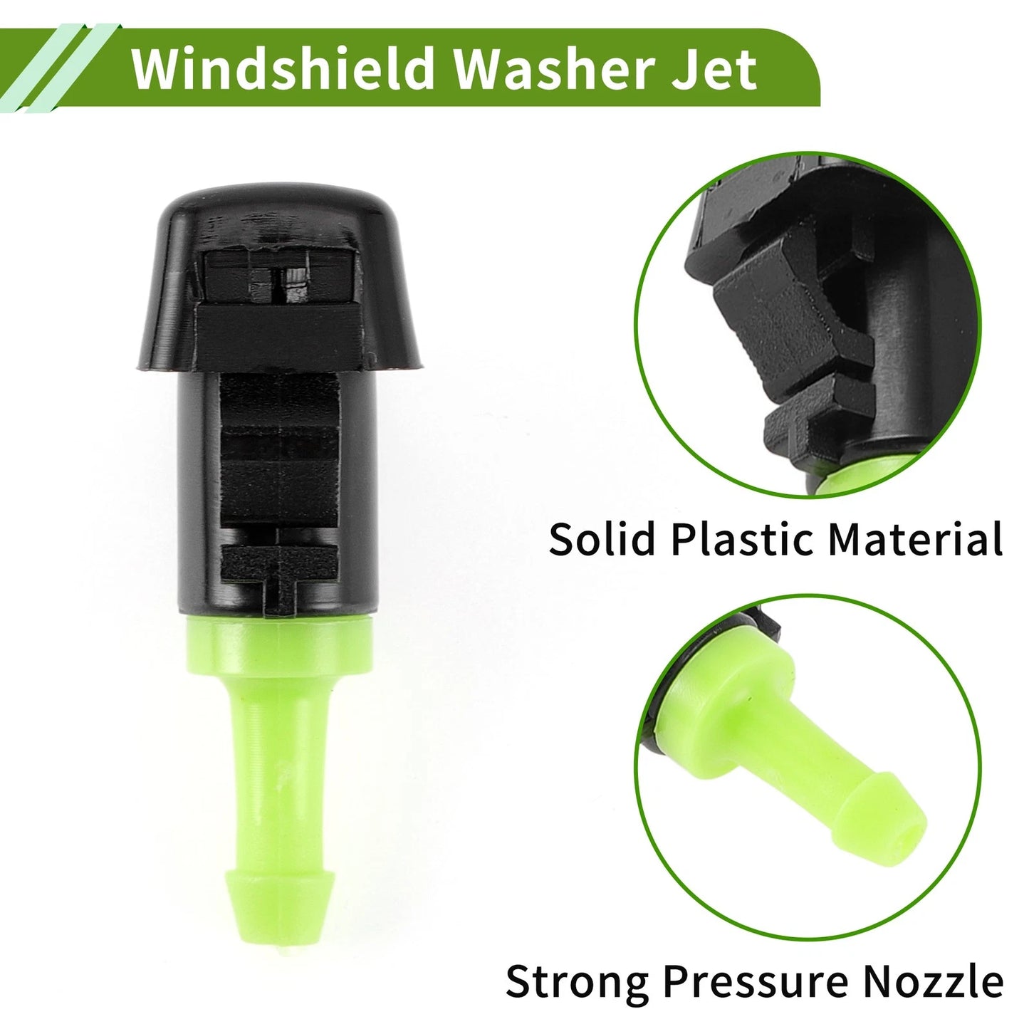 Windshield Washer Nozzle with Hose Connector for Dodge