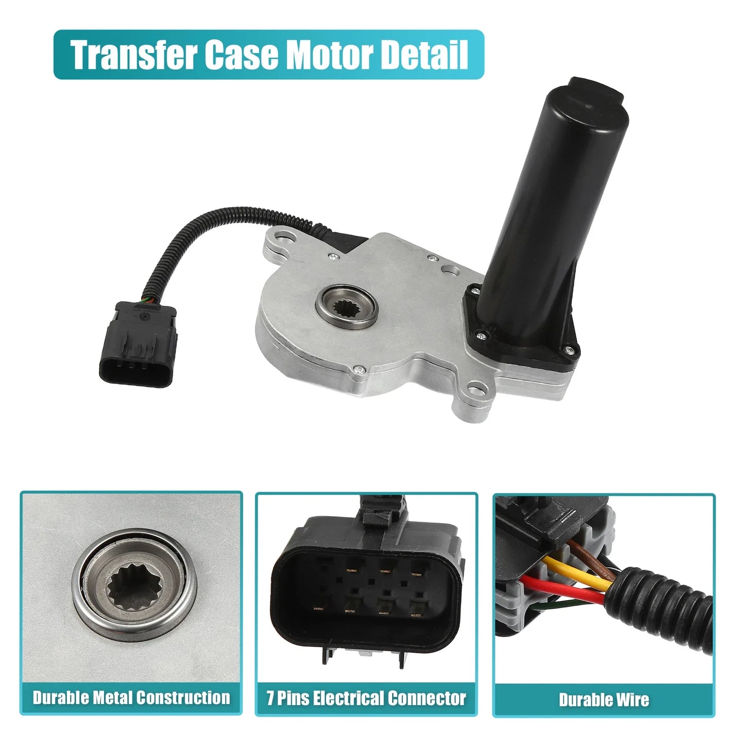 4WD Transfer Case Shift Encoder Motor for Chevy Silverado, Tahoe, GMC (2007-2014)