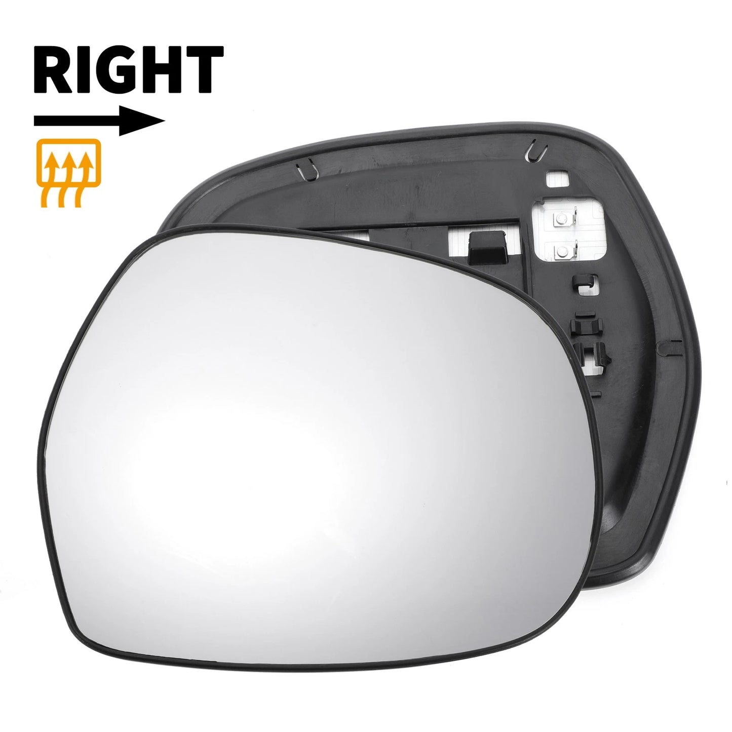 Right Side Heated White Mirror Glass for Toyota Land Cruiser