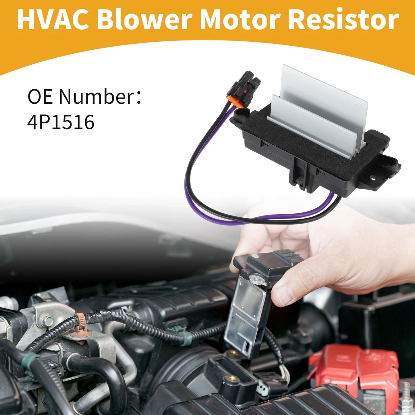 HVAC Blower Motor Resistor No. 4P1516 for Chevrolet Cruze (2010–2016)
