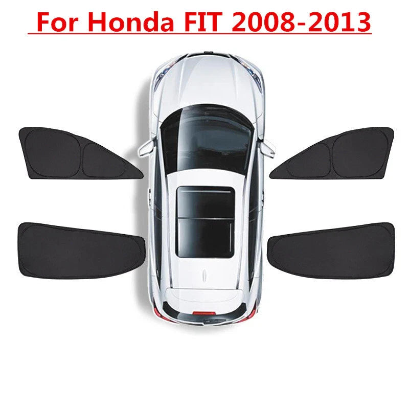 4 x Side Window Sunshade Privacy Light Shade Blind for Honda FIT (2008–2013)