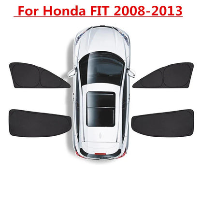 4 x Side Window Sunshade Privacy Light Shade Blind for Honda FIT (2008–2013)