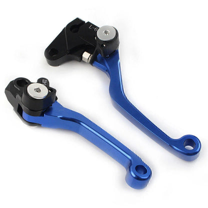 Blue Pivot Brake Clutch Levers for YAMAHA WR 250F WR 450F (2001-2016)