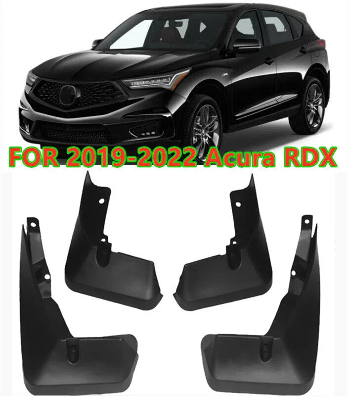 Mudflaps Front Rear Splash Guards Mudguard for Acura RDX (2019-2022)