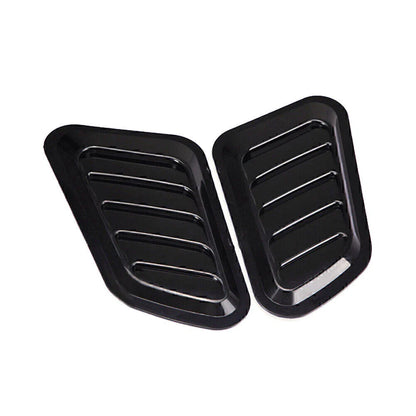 Car Decorative Air Flow Intake Hood Scoop Vent Bonnet Cover Black