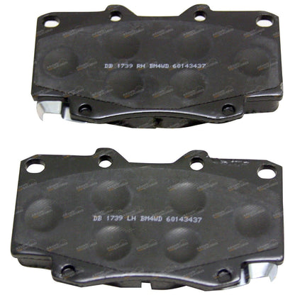 Set of 4 Bendix Front Disc Brake Pads for Hilux (2005–2016)
