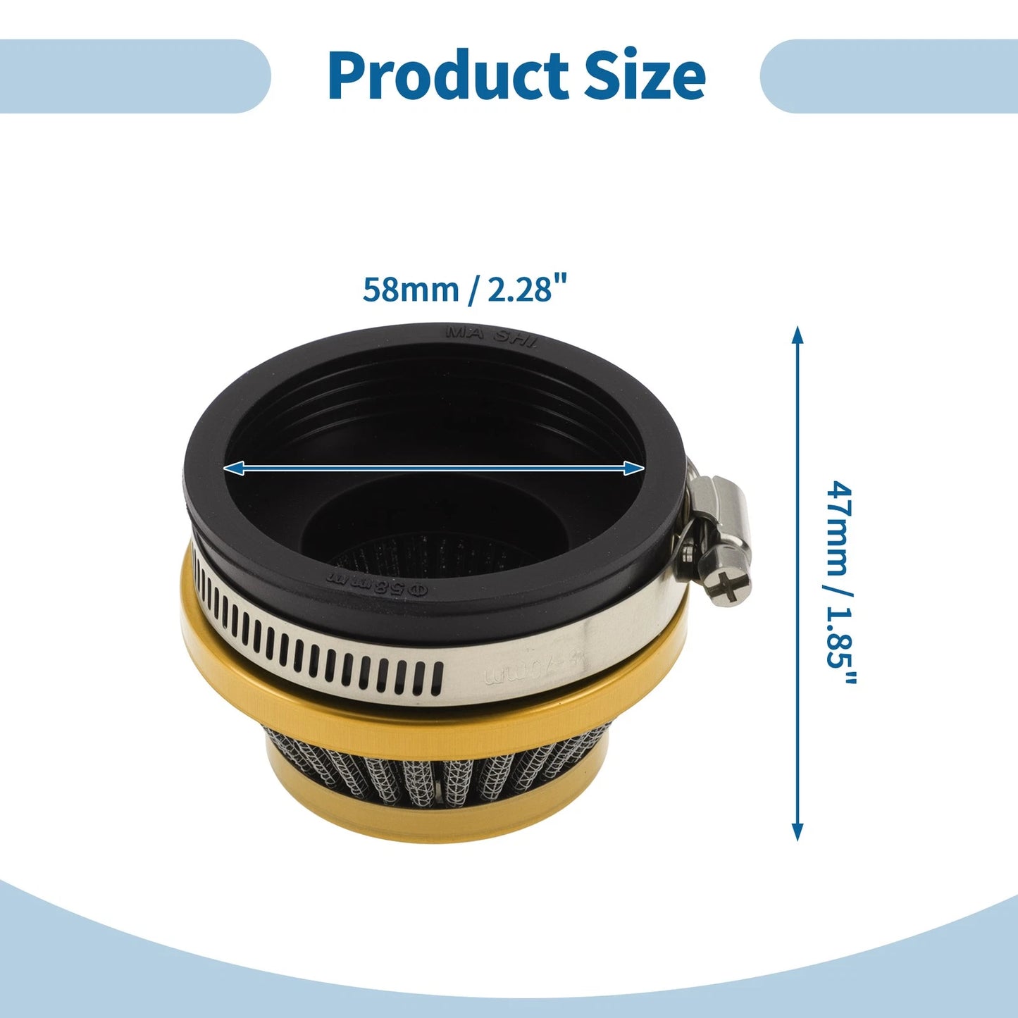 Air Filter for Motorcycle (58mm)