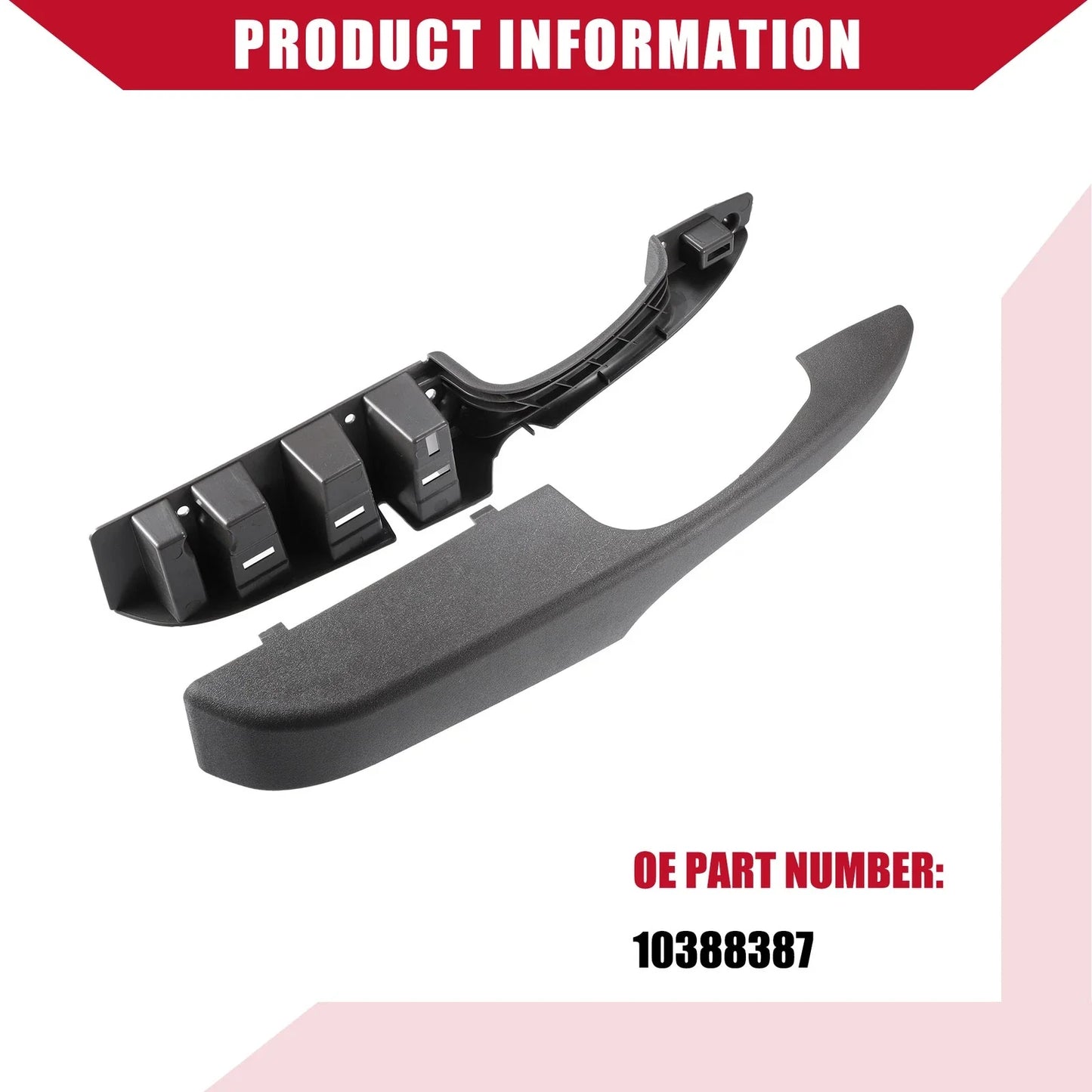 Left Right Interior Door Pull Handles for Chevrolet Express 1500 (2003-2014)