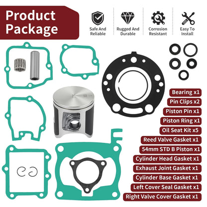 Top End Rebuild Kit 54mm Standard Bore Piston Ring for Honda CR125R (2003–2004)