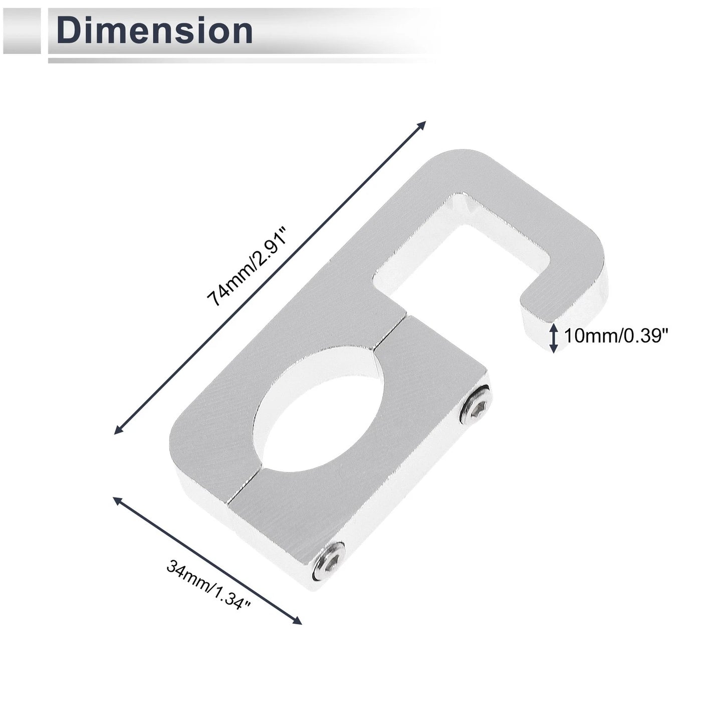 Set of 1 Arc Double Hook for Motorcycle (Hexagon Wrench Gasket)