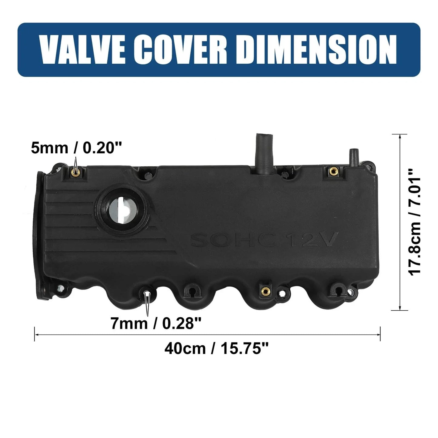 Engine Valve Cover for Hyundai Accent 2000-2002 1.5L (2 x Covers)