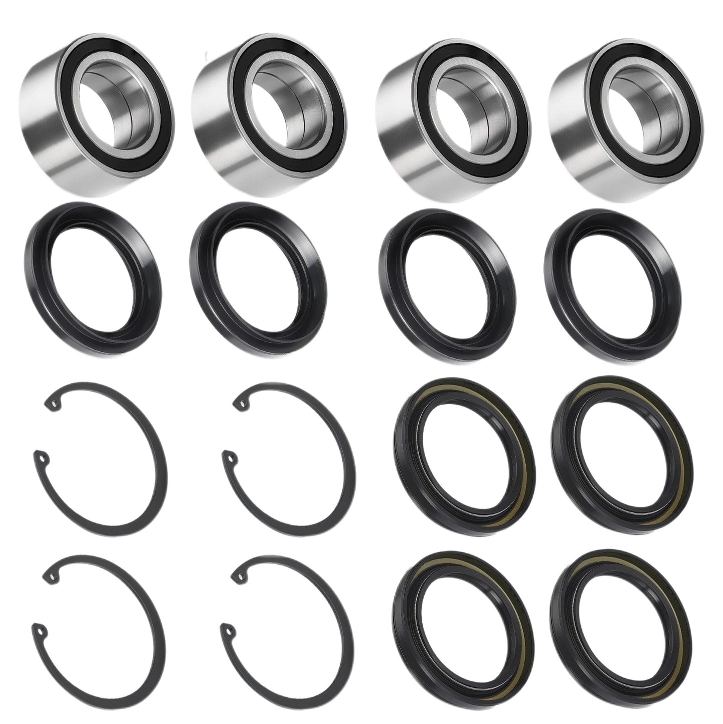 Set of 4 Rear Wheel Bearing Seals for Honda Rincon TRX650FGA (2004–2005)