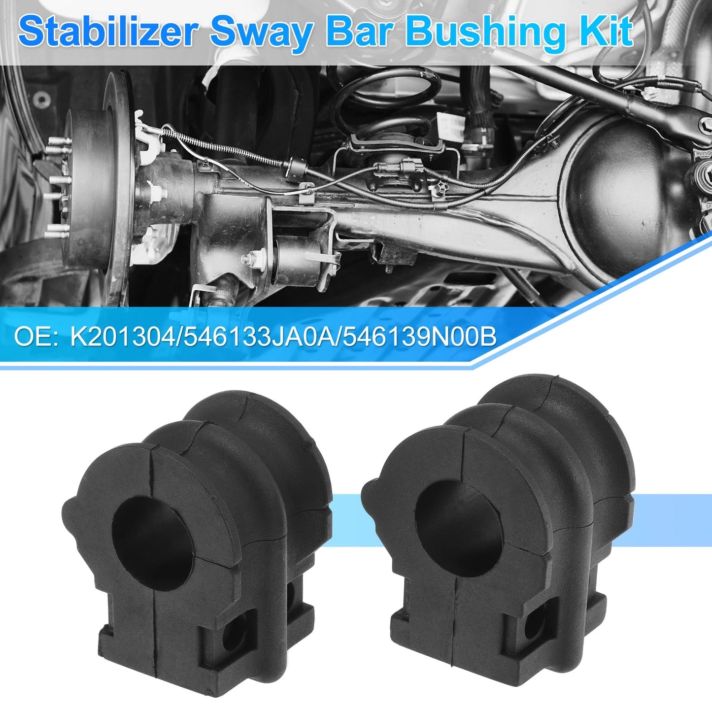 2X Stabilizer Sway Bar Bushing Kit for Infiniti QX60 (2013–2020) K201304