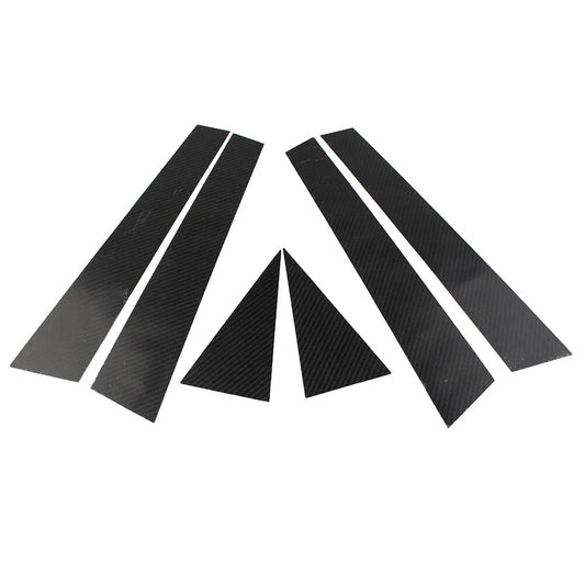 6 Pcs Car Exterior Door Window B Pillar Post Covers for Audi Q5 (2012-2017)