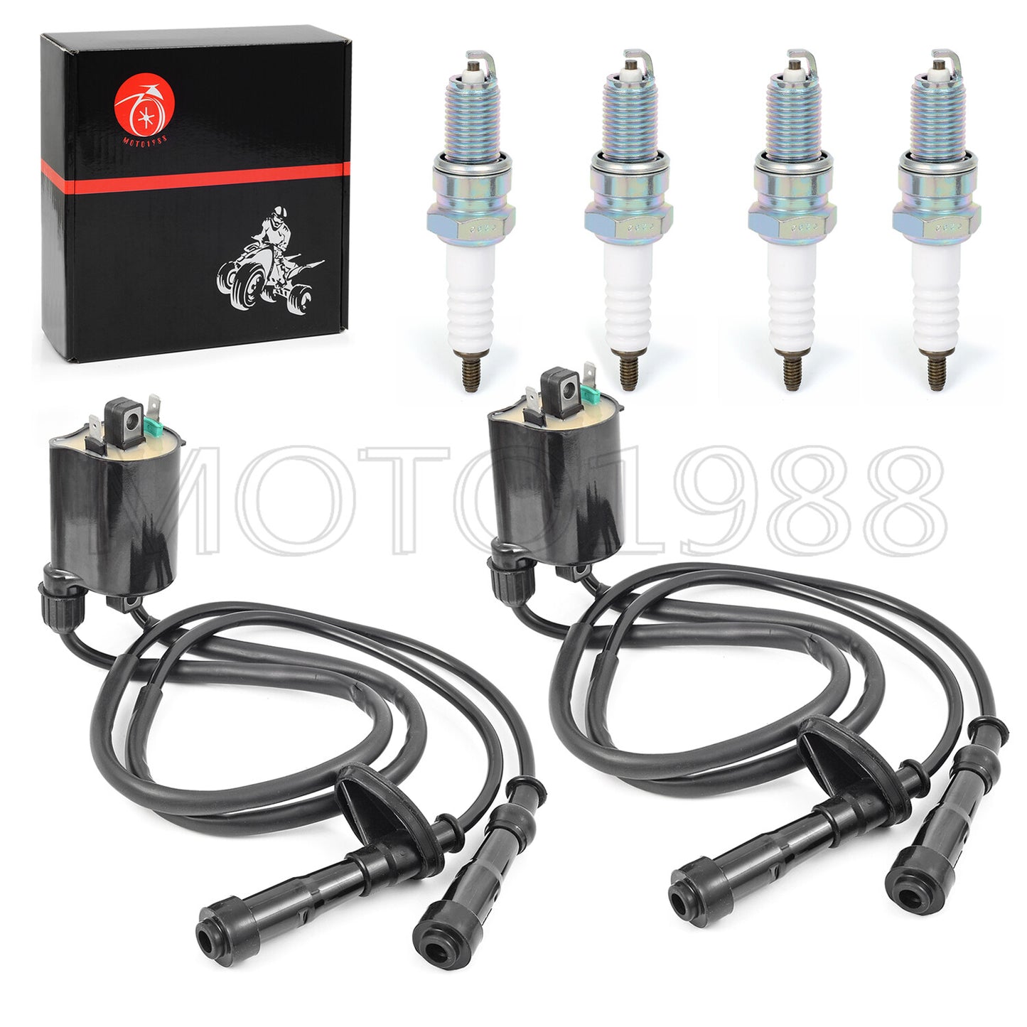 Ignition Coil & Spark Plug Kit for Honda Shadow ACE 750 (1998–2003)