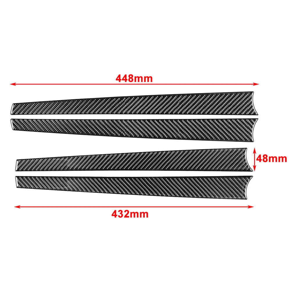 Red Interior Door Panel Strips Cover Trim for Toyota Hilux Revo (2015-2023)