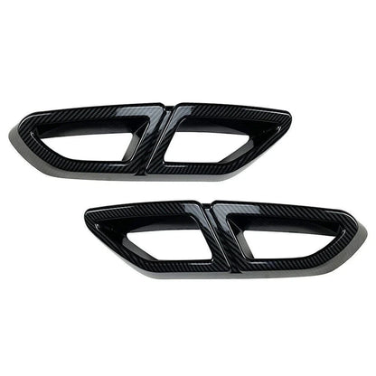 Carbon Fiber Rear Exhaust Muffler Tail Pipe Cover for VW Passat (16-19)