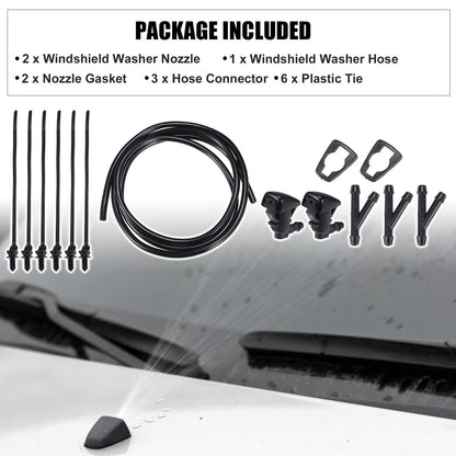 Set of 2 Windshield Washer Nozzles for Chevrolet Traverse (2018–2023) No.25823360