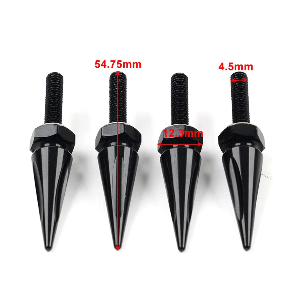 Chrome Windshield Spike Bolts for Harley Road Glide (2015-2023)