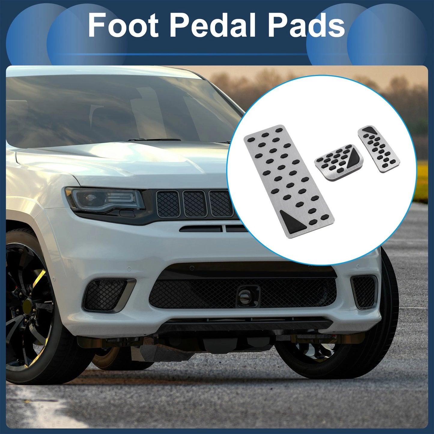 Automatic Foot Accelerator Pedal Covers for Jeep Grand Cherokee (2011–2021)