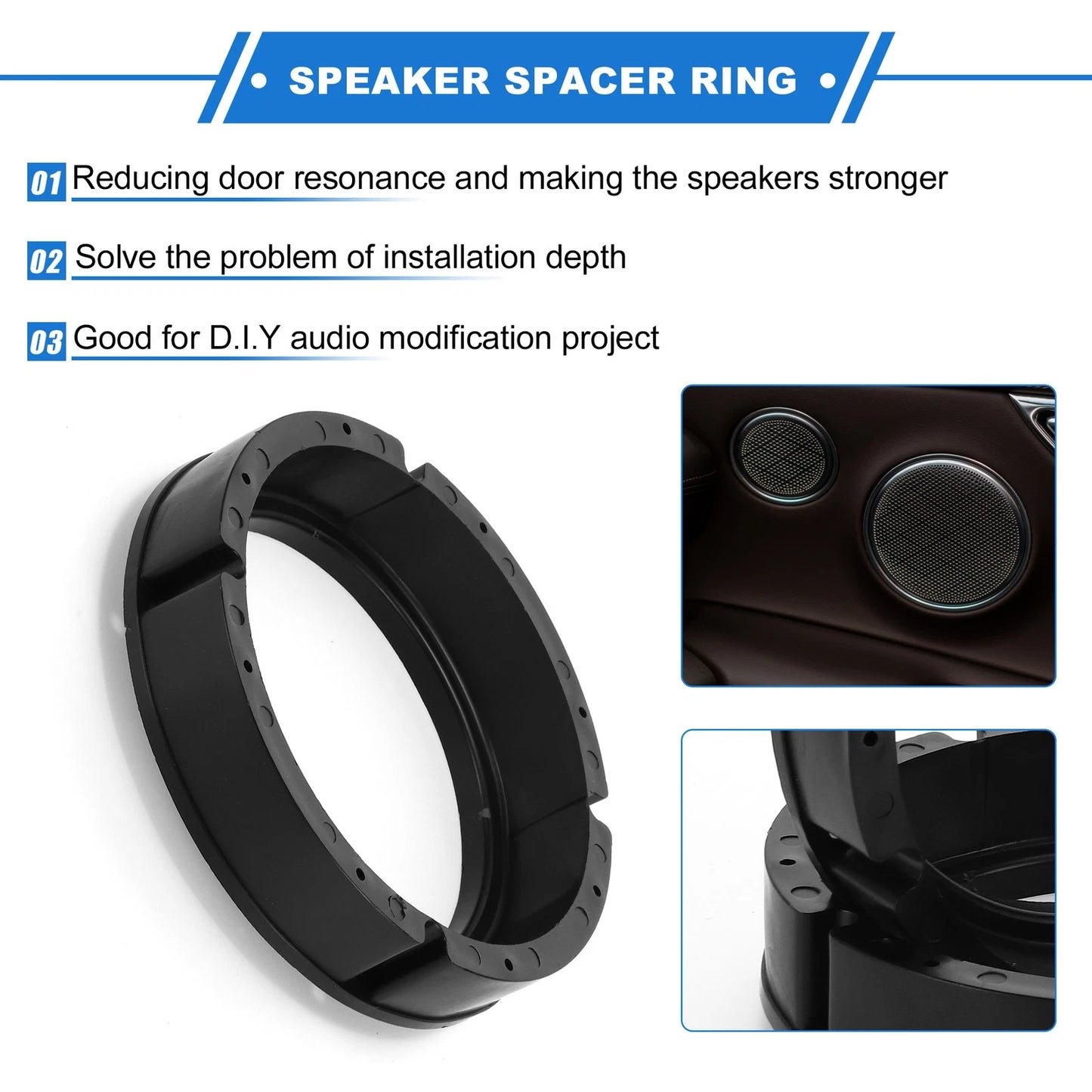 Set of 2 Speaker Spacer Rings for Volkswagen CC (2009–2017)