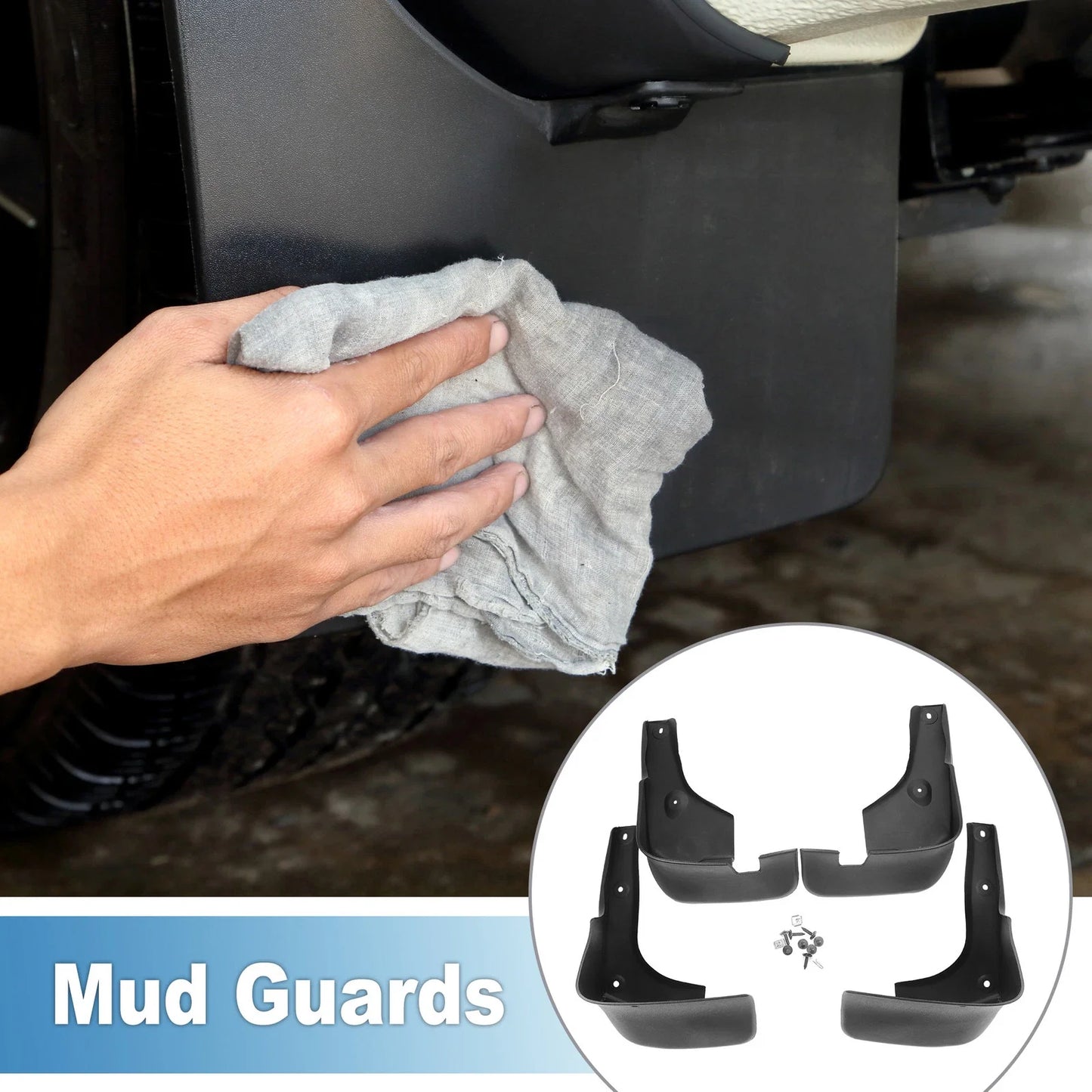 Front & Rear Mud Flap Splash Guards for Lexus RX330 (2004-2006)