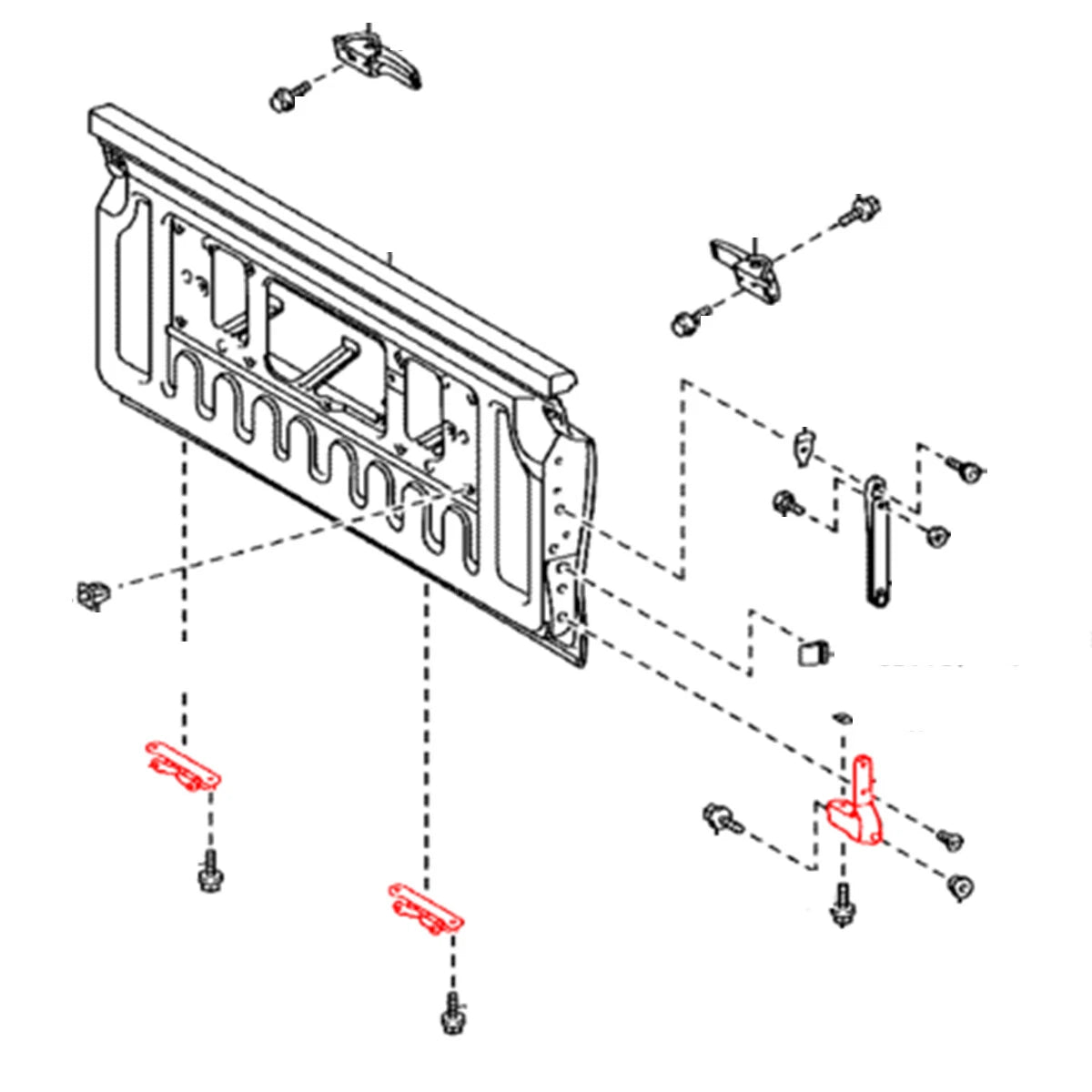Rear Tail gate Hinge for Toyota Hilux Double Cab 2005-2015