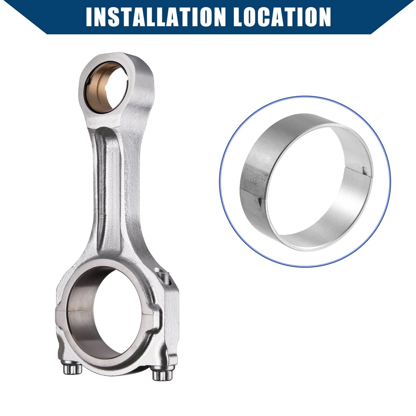 Set of 4 Connecting Rod Bearings for Hyundai Elantra (2014–2020) 23060-2E005