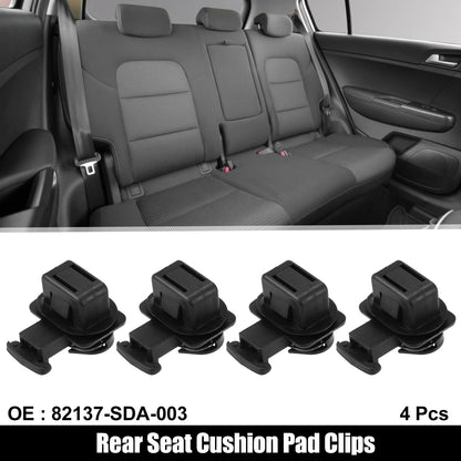 Set of 4 Rear Seat Cushion Pad Clips for Honda Accord (2003–2012)