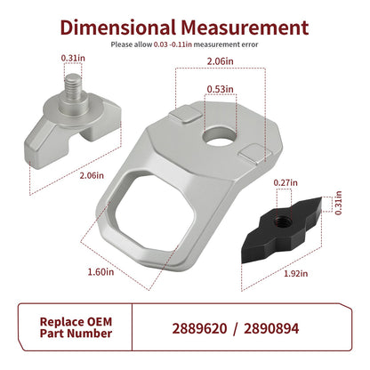 Set of 2 D-Rings for Polaris Xpedition XP ADV 5 NorthStar (2024–2025)