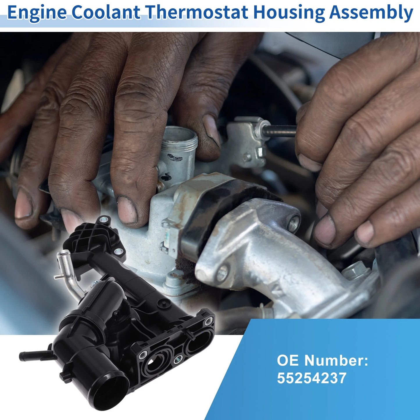 Engine Coolant Thermostat Housing Assembly No. 55254237 for Suzuki Vitara (2014–2020)