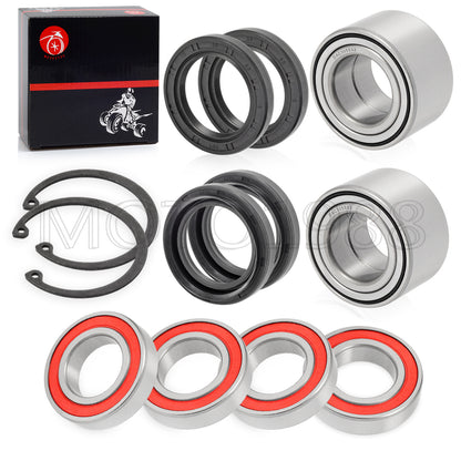 Set of 2 Front Rear Wheel Bearing Seals for Yamaha Big Bear 400 (2007–2012)