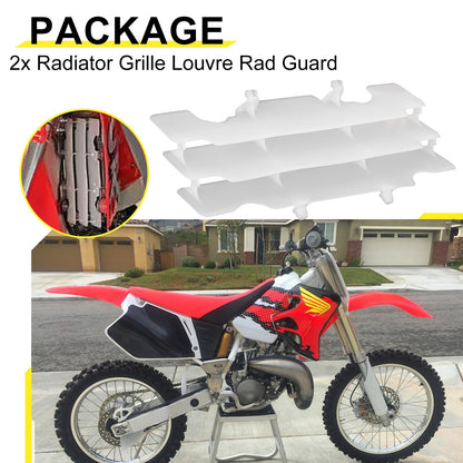 Set of 2 Radiator Grille Louver Guard Covers for Honda CR125R (1992–1997)