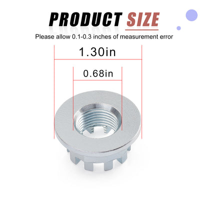 Set of 2 Rear Axle Castle Nuts for Honda Rancher 420 (2007–2021)