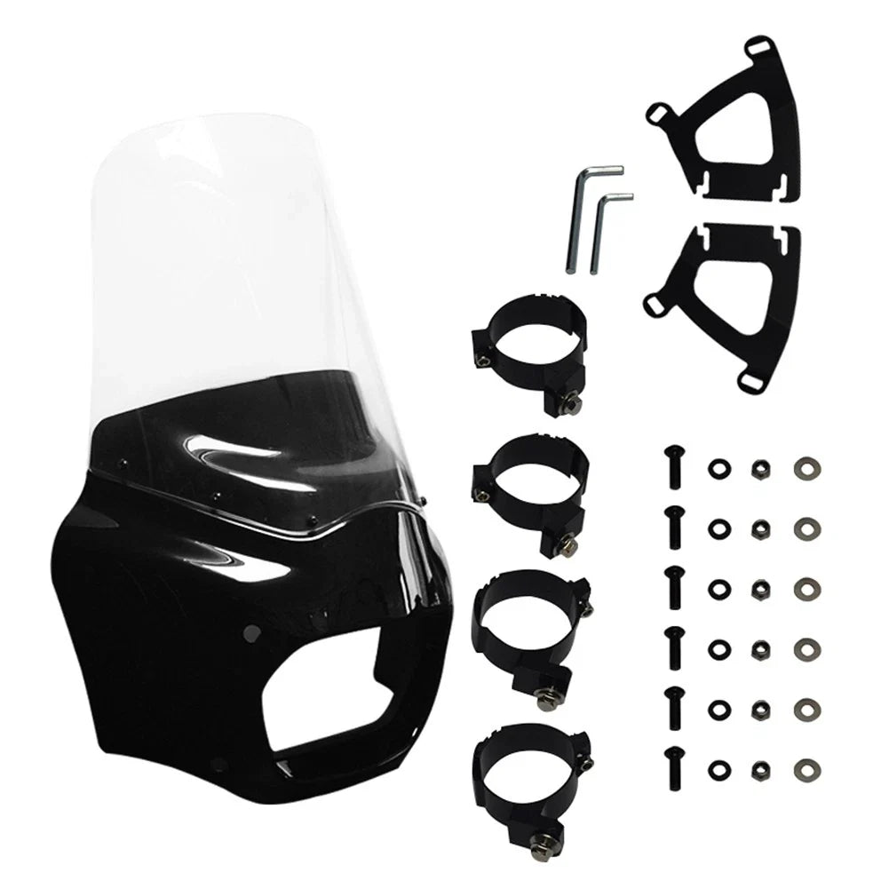 15" Clear Windshield Fairing for Harley Softail Fat Bob FXFB (2018-2019)