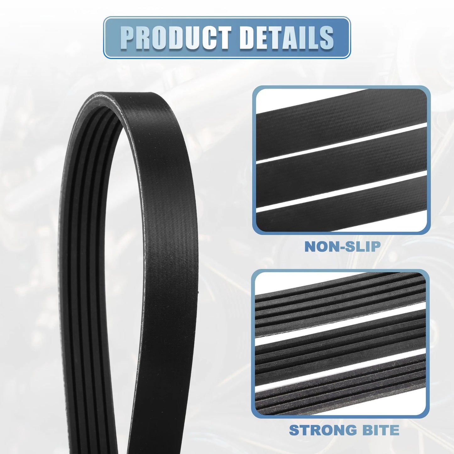 Serpentine Belt for Toyota Corolla Base Sedan (2003–2008) No. 1175001B00/11261736988
