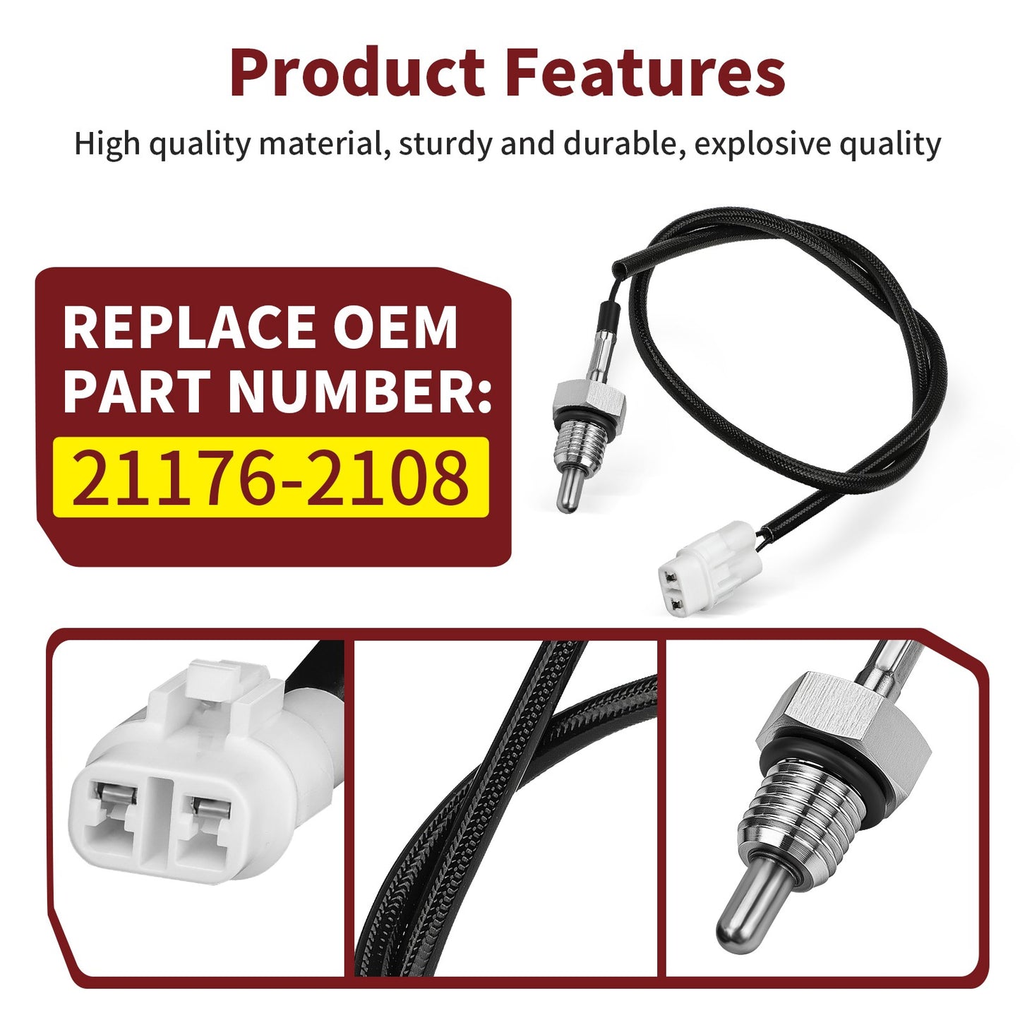 Oil Temp Sensor for Kawasaki Mule 610 (2005–2024)
