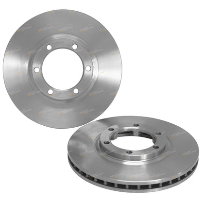 Front Disc Brake Rotors & 4WD Pads for Mitsubishi Triton MK (1996–2006)