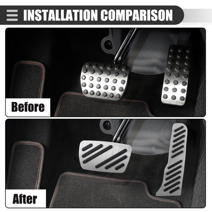 Set of 2 Brake Accelerator Pedal Covers for Chevrolet Camaro