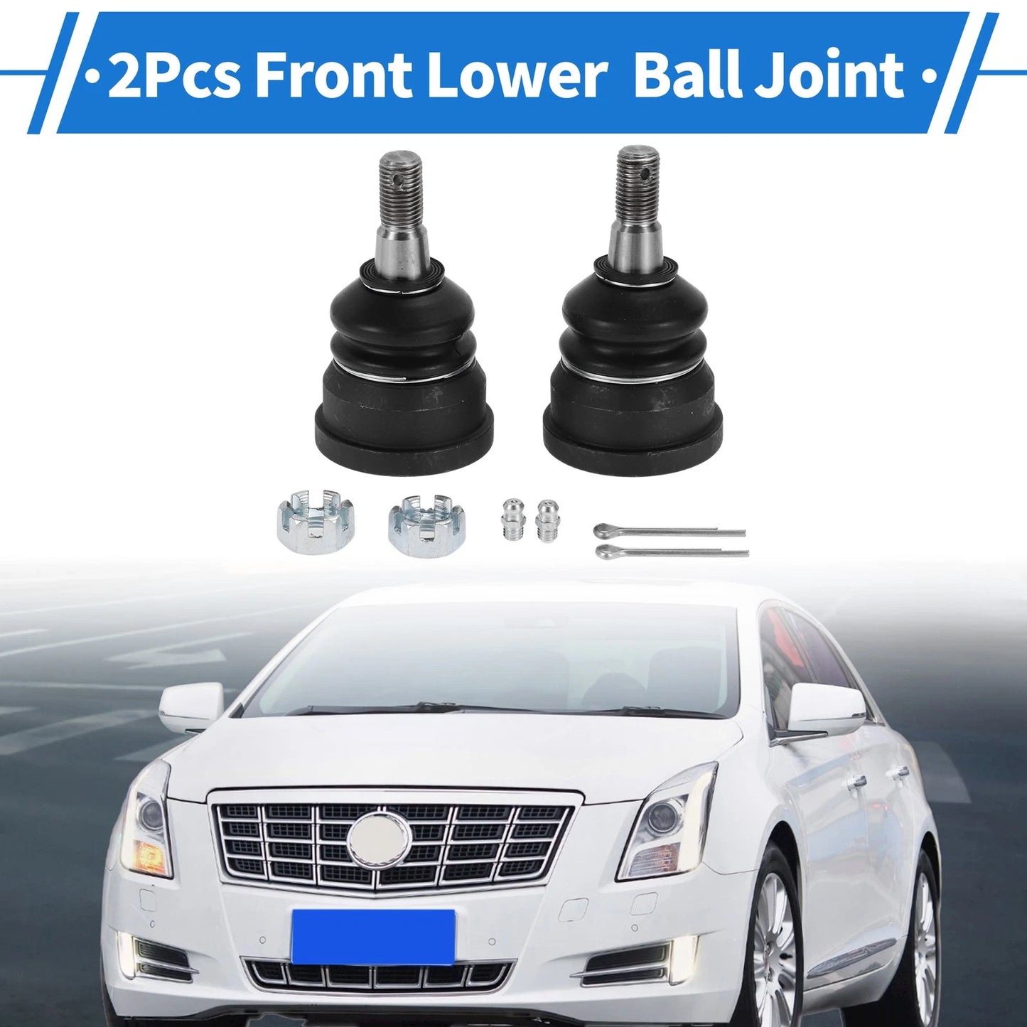 2X Front Lower Ball Joints for Cadillac Brougham (1987–1992) K6145T/19122185