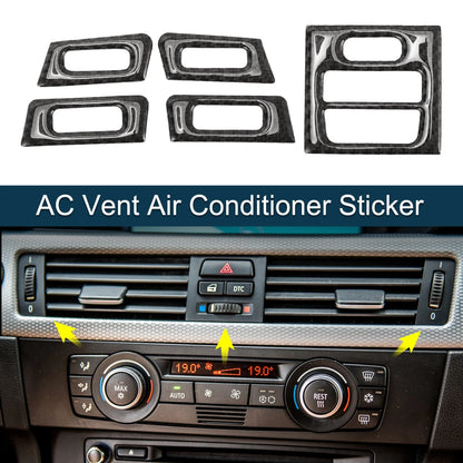 Set of 5 AC Vent Air Conditioner Stickers for BMW 3 Series E90 E92 E93 (2005–2012)
