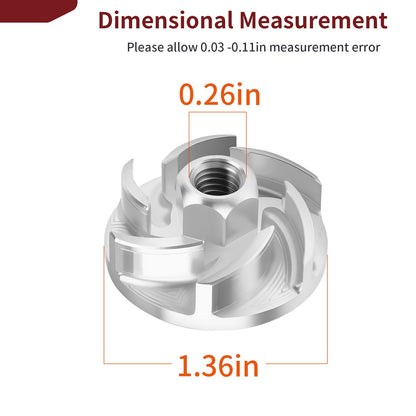 Water Pump Impeller for Yamaha YZ65 YZ85 (2002–2024)