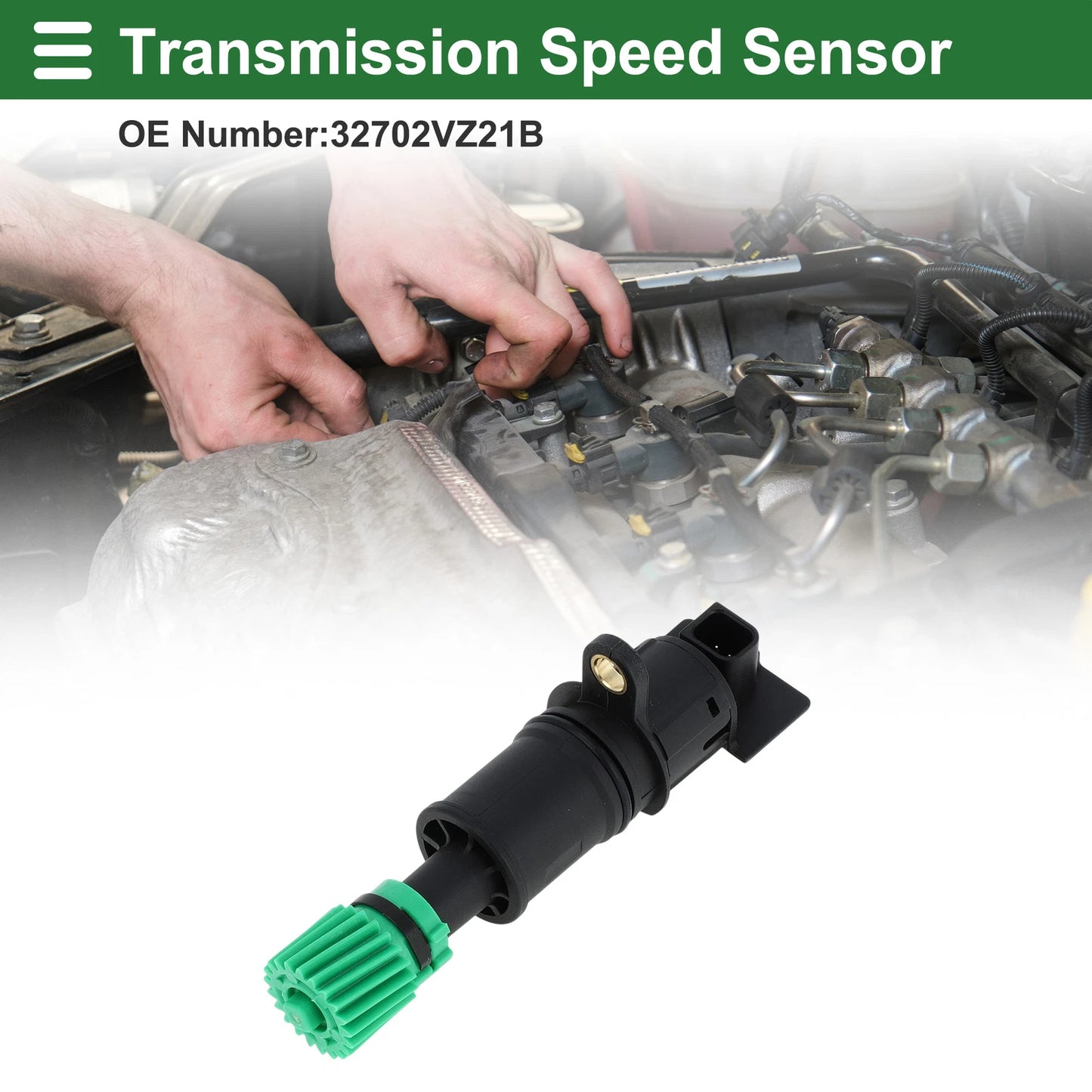 Transmission Speed Sensor for Nissan NV350 Caravan (No.32702VZ21B) 1 Pc Black