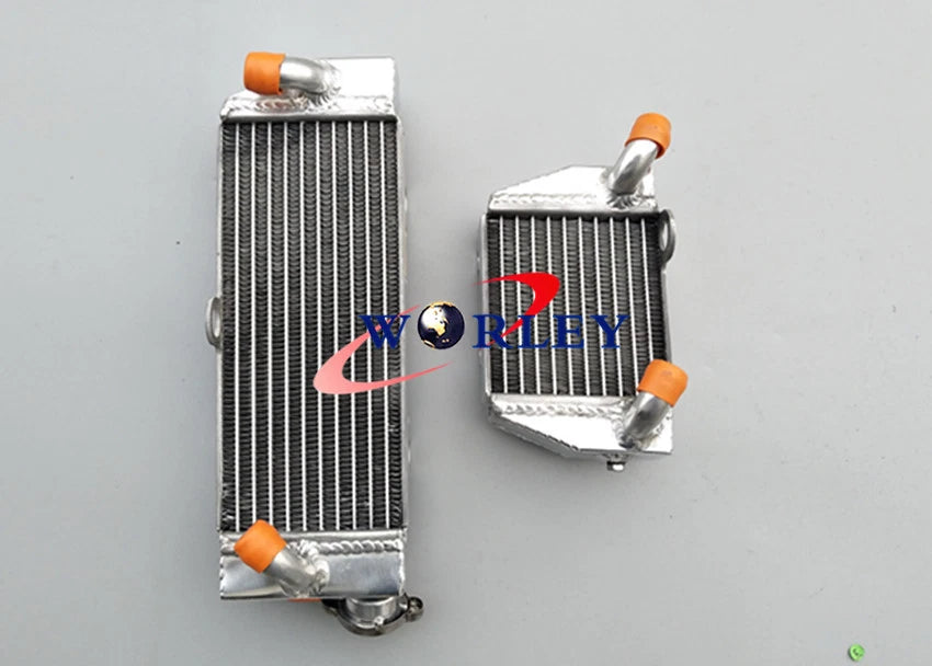 Aluminum Radiator with Orange Hose for KTM 85 SX/105 SX (2003–2012)
